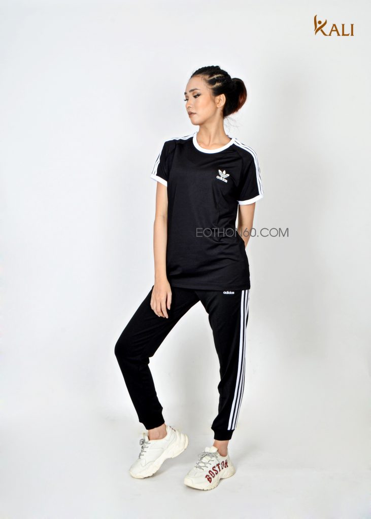 SET ÁO THUN MIX QUẦN JOGGER 3 SỌC- đồ tập gym đồ tập yoga -eothon60.com